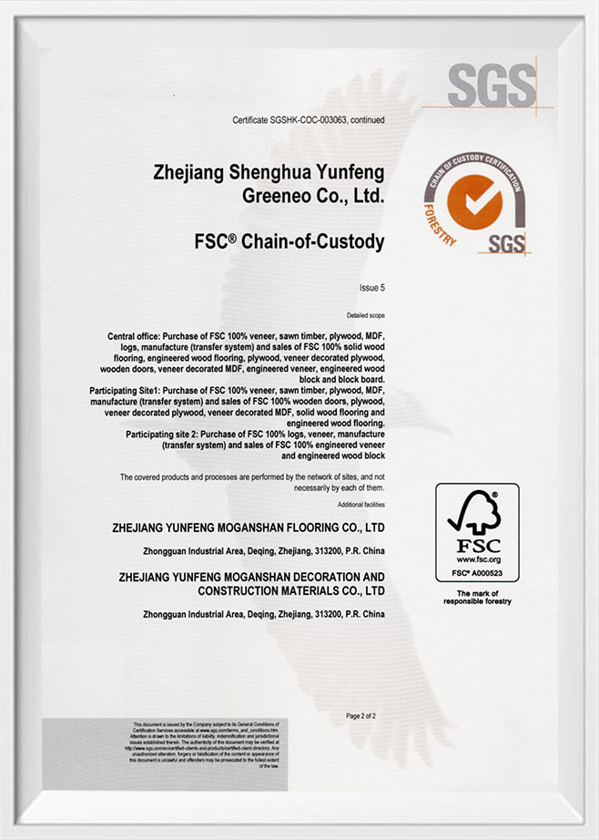 Zhejiang Yunfeng Moganshan Dekorasi Dan Bahan Konstruksi Co., Ltd.